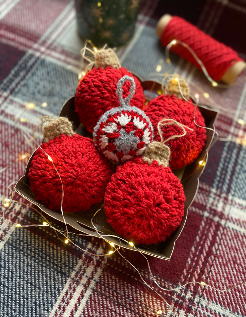 Bolas de navidad crochet
