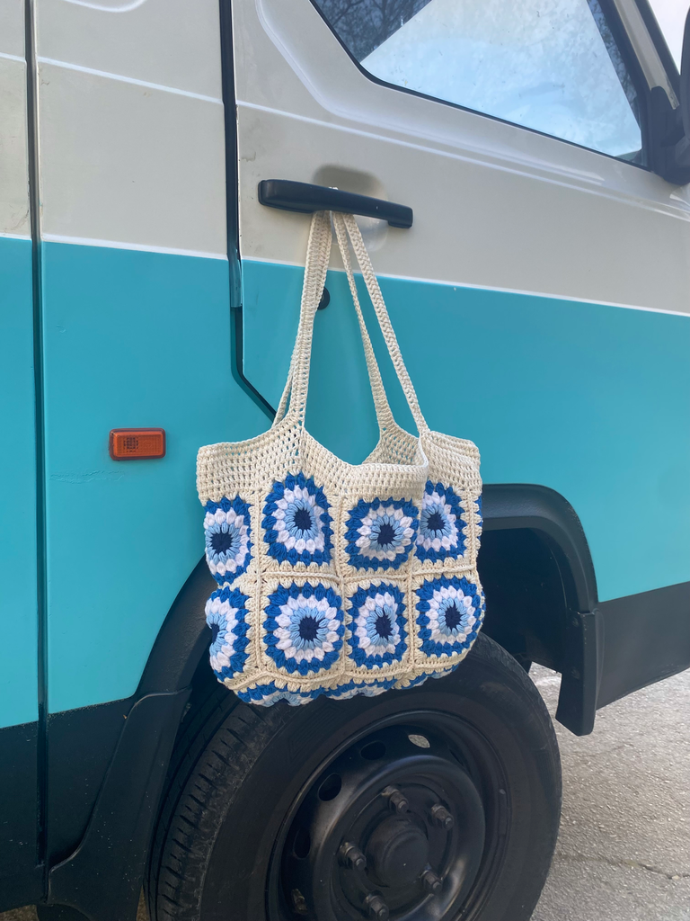 Bolso crochet ojo turco
