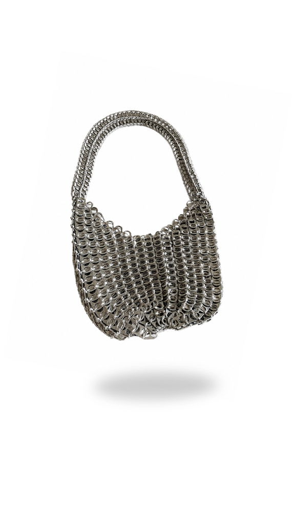 Bolso crochet chapas pequeño