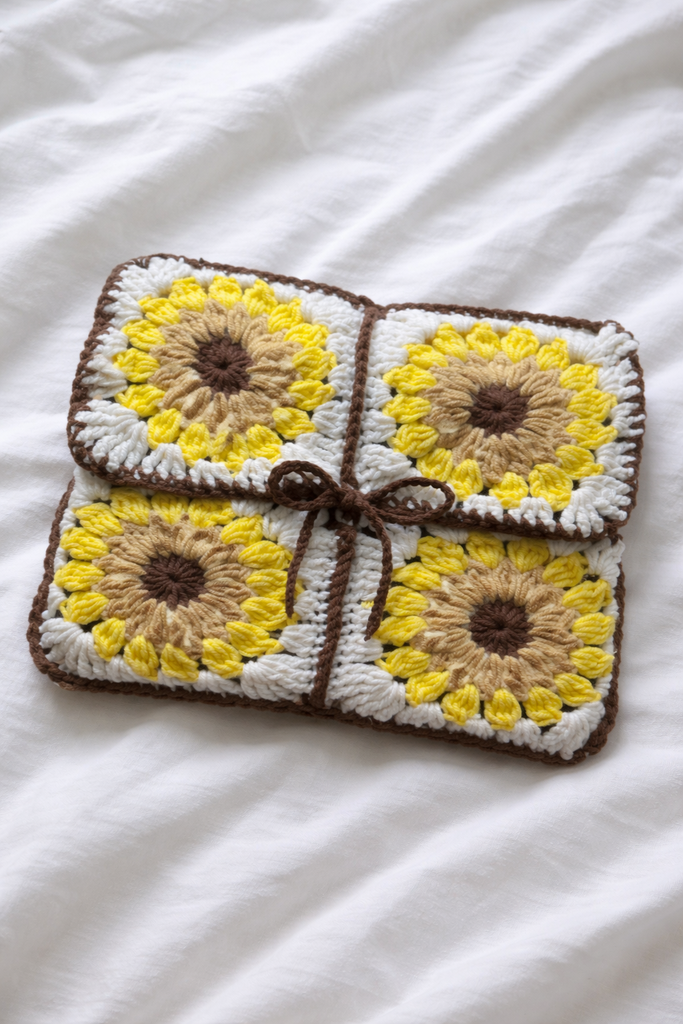 Funda libro bolsillo girasoles