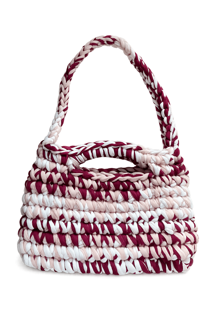 Bolso crochet trapillo mix